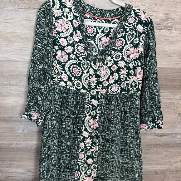 Boden Green and Pink Floral Dress - Picture 5 of 5